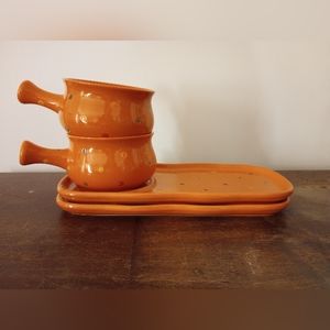 Soup Mug & Sandwich Plate Set Vintage Temp-Tations